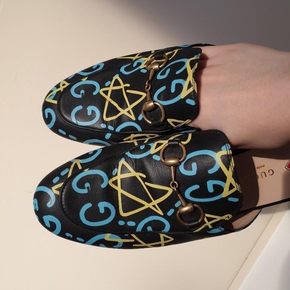 Gucci Ghost Princetown Loafers - Picture 1 of 9